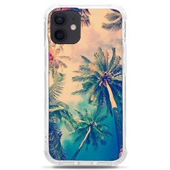 Palm Trees Beauty Nature Clouds Summer Iphone 12 Mini Tpu Uv Print Case	 by Cemarart