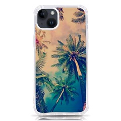 Palm Trees Beauty Nature Clouds Summer Iphone 14 Plus Tpu Uv Print Case by Cemarart