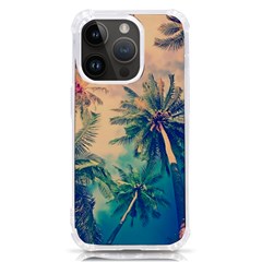 Palm Trees Beauty Nature Clouds Summer Iphone 14 Pro Tpu Uv Print Case by Cemarart