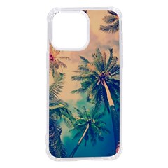 Palm Trees Beauty Nature Clouds Summer Iphone 14 Pro Max Tpu Uv Print Case by Cemarart