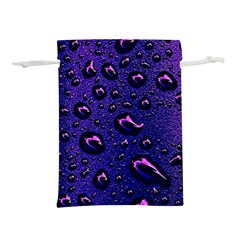 Purple Waterdrops Water Drops Lightweight Drawstring Pouch (m)