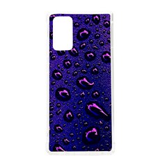 Purple Waterdrops Water Drops Samsung Galaxy Note 20 Tpu Uv Case by Cemarart