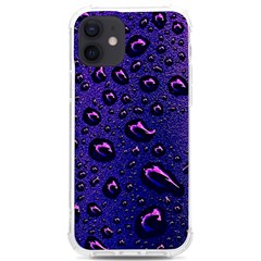 Purple Waterdrops Water Drops Iphone 12/12 Pro Tpu Uv Print Case by Cemarart