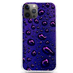 Purple Waterdrops Water Drops Iphone 12 Pro Max Tpu Uv Print Case by Cemarart