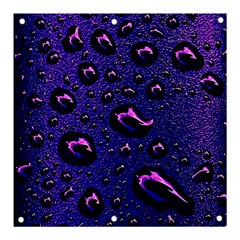 Purple Waterdrops Water Drops Banner And Sign 3  X 3 