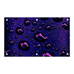 Purple Waterdrops Water Drops Banner And Sign 5  X 3 