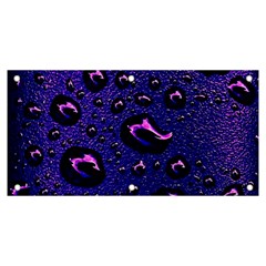 Purple Waterdrops Water Drops Banner And Sign 6  X 3 