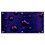 Purple Waterdrops Water Drops Banner and Sign 6  x 3  Front