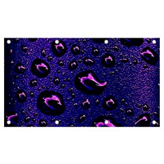 Purple Waterdrops Water Drops Banner And Sign 7  X 4 