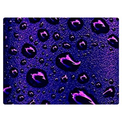 Purple Waterdrops Water Drops Two Sides Premium Plush Fleece Blanket (extra Small) by Cemarart