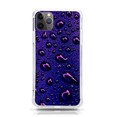 Purple Waterdrops Water Drops Iphone 11 Pro Max 6 5 Inch Tpu Uv Print Case by Cemarart