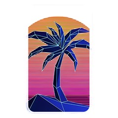 Abstract 3d Art Holiday Island Palm Tree Pink Purple Summer Sunset Water Memory Card Reader (rectangular) by Cemarart