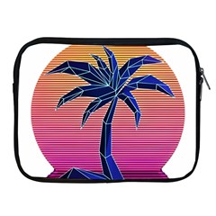 Abstract 3d Art Holiday Island Palm Tree Pink Purple Summer Sunset Water Apple Ipad 2/3/4 Zipper Cases by Cemarart