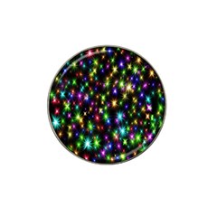 Star Colorful Christmas Abstract Hat Clip Ball Marker (4 Pack) by Cemarart