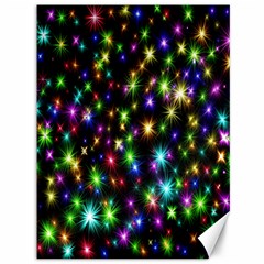 Star Colorful Christmas Abstract Canvas 36  X 48  by Cemarart