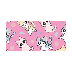 Cute Animal Little Cat Seamless Pattern Yoga Headband by Grandong