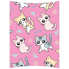 Cute Animal Little Cat Seamless Pattern Back Support Cushion by Grandong