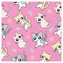 Cute Animal Little Cat Seamless Pattern Lightweight Scarf  by Grandong