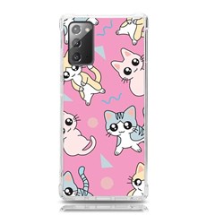 Cute Animal Little Cat Seamless Pattern Samsung Galaxy Note 20 Tpu Uv Case by Grandong