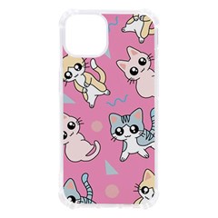 Cute Animal Little Cat Seamless Pattern Iphone 13 Tpu Uv Print Case