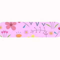 Pink Flowers Pattern Large Bar Mat by Grandong