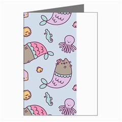 Pusheen Cat Cute Greeting Cards (pkg Of 8) by Grandong