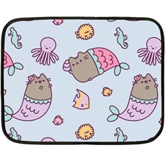 Pusheen Cat Cute Fleece Blanket (mini) by Grandong