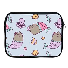 Pusheen Cat Cute Apple Ipad 2/3/4 Zipper Cases by Grandong