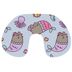 Pusheen Cat Cute Travel Neck Pillow by Grandong