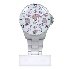 Pusheen Cat Cute Plastic Nurses Watch by Grandong