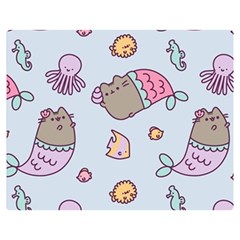 Pusheen Cat Cute Two Sides Premium Plush Fleece Blanket (medium) by Grandong