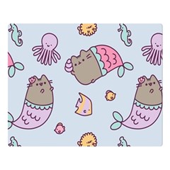 Pusheen Cat Cute Two Sides Premium Plush Fleece Blanket (large) by Grandong