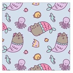 Pusheen Cat Cute Square Satin Scarf (36  X 36 ) by Grandong