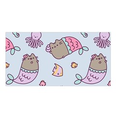 Pusheen Cat Cute Satin Shawl 45  X 80  by Grandong