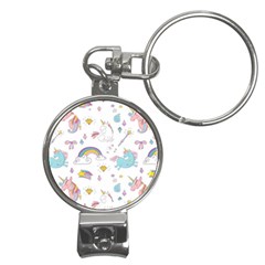 Unicorn Diamond Rainbow Shooting Star Nail Clippers Key Chain by Grandong