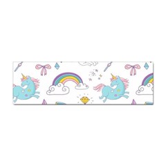 Unicorn Diamond Rainbow Shooting Star Sticker (bumper) by Grandong