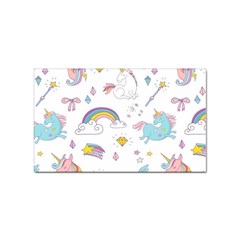 Unicorn Diamond Rainbow Shooting Star Sticker Rectangular (100 Pack) by Grandong