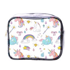 Unicorn Diamond Rainbow Shooting Star Mini Toiletries Bag (one Side) by Grandong