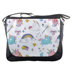 Unicorn Diamond Rainbow Shooting Star Messenger Bag by Grandong