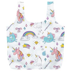 Unicorn Diamond Rainbow Shooting Star Full Print Recycle Bag (xl) by Grandong