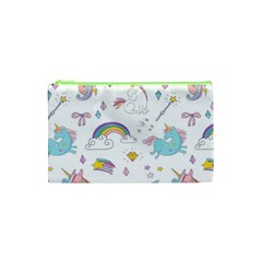 Unicorn Diamond Rainbow Shooting Star Cosmetic Bag (xs) by Grandong