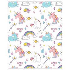 Unicorn Diamond Rainbow Shooting Star Drawstring Bag (small) by Grandong