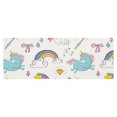 Unicorn Diamond Rainbow Shooting Star Banner And Sign 8  X 3  by Grandong