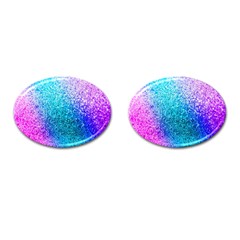 Rainbow Color Colorful Pattern Cufflinks (oval) by Grandong