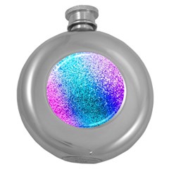 Rainbow Color Colorful Pattern Round Hip Flask (5 Oz) by Grandong