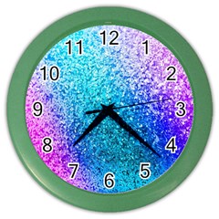 Rainbow Color Colorful Pattern Color Wall Clock by Grandong