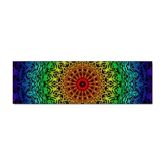 Rainbow Mandala Abstract Pastel Pattern Sticker (bumper)