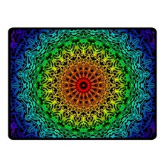 Rainbow Mandala Abstract Pastel Pattern Fleece Blanket (small) by Grandong