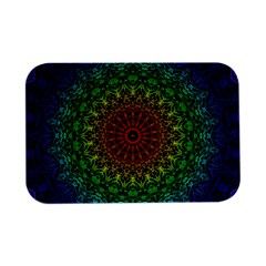 Rainbow Mandala Abstract Pastel Pattern Open Lid Metal Box (silver)   by Grandong