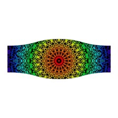 Rainbow Mandala Abstract Pastel Pattern Stretchable Headband by Grandong